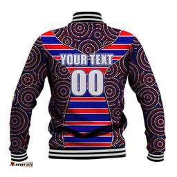 NRL - Rooster Baseball Jacket Mix Dot Aboriginal