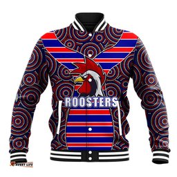 NRL - Rooster Baseball Jacket Mix Dot Aboriginal