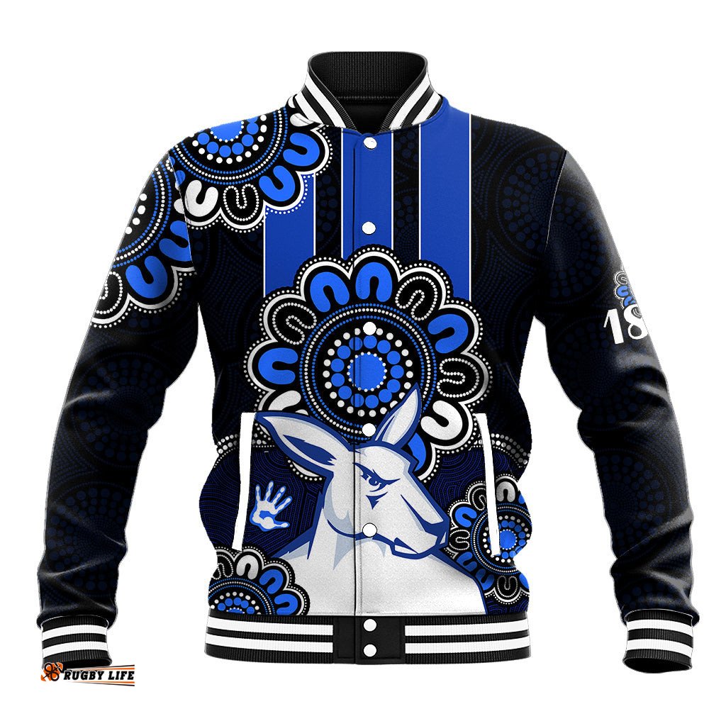 AFL North Melbourne Kangaroos 1869 Aboriginal Baseball Jacket