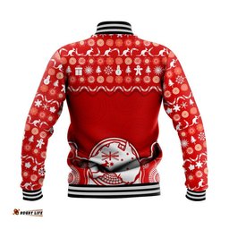 Australia Christmas Vibe With Symbol Aboriginal Dot Painting Style Baseball Jacket