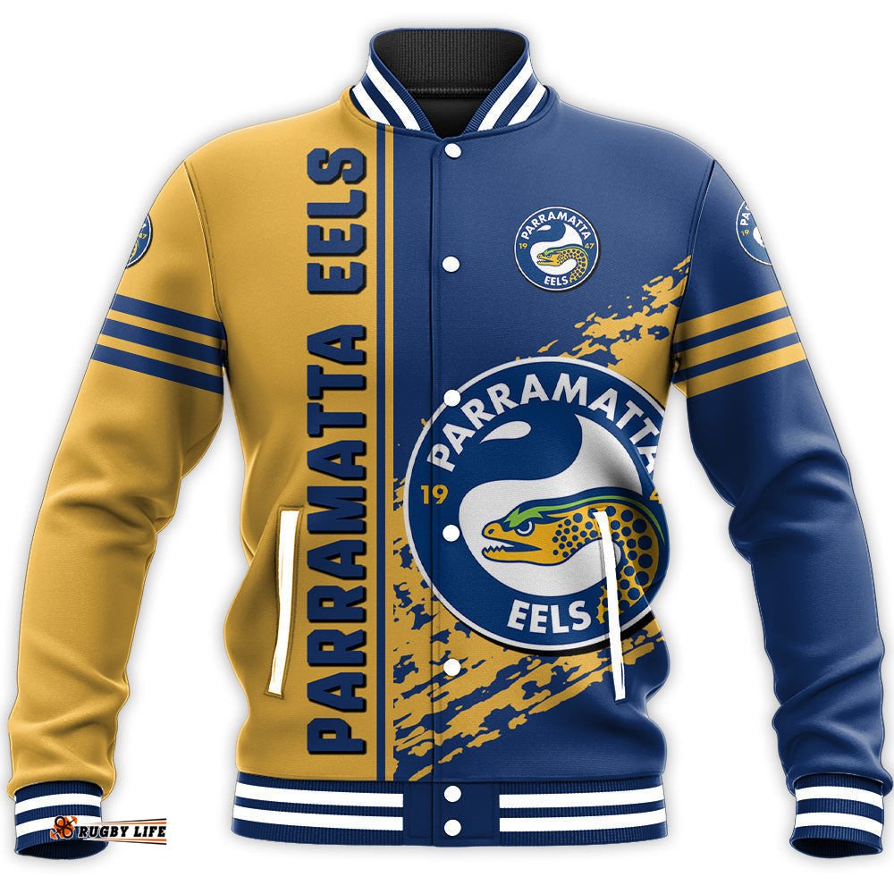 Parramatta Eels Baseball Jacket Quarter Style - NRL
