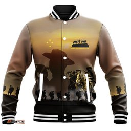 Vibe Hoodie Clothing - Anzac Day Keep The Spirit Alive Baseball Jacket