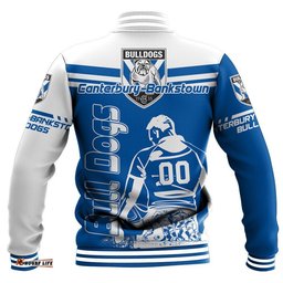 Canterbury-Bankstown Bulldogs Baseball Jacket Personalized Pentagon Style- NRL