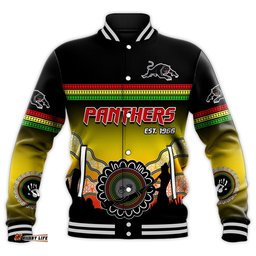 Panthers Baseball Jacket Go The Mighty Penrith Aboriginal