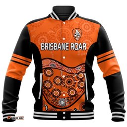 Brisbane Roar Soccer Baseball Jacket Aboriginal