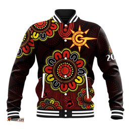 AFL Gold Coast Suns 2009 Aboriginal Red Style Baseball Jacket