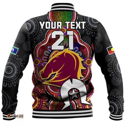 Custom Personalised Broncos Rugby NAIDOC Week Baseball Jacket Indigenous