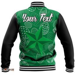 Custom Personalised Melbourne Stars Cricket Happy Easter Day Baseball Jacket Simple Style