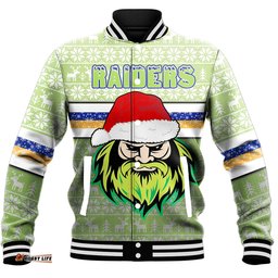 Vibe Hoodie Clothing - Canberra Raiders Christmas Baseball Jackets