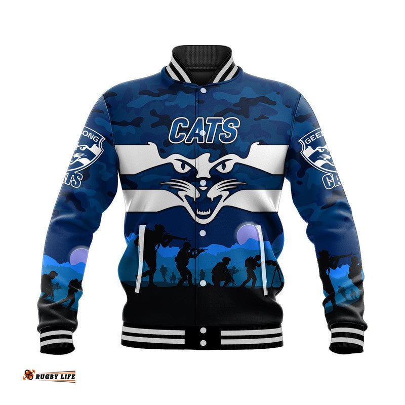 GeelongCats ANZAC Baseball Jacket Simple Style