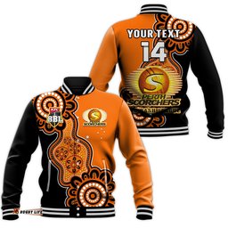 Custom Text And Number Perth Scorchers Cricket Baseball Jacket We Are The Champions Aboriginal