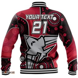 Custom Personalised Essendon Football Aboriginal Bombers Baseball Jacket