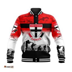 Custom Personalised Ltyentye Apurte ANZAC Baseball Jacket Simple Style - Saints