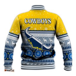 Cowboys Aboriginal Baseball Jacket Christmas North Queensland