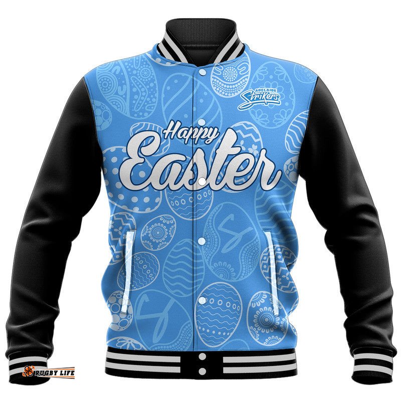 Custom Personalised Adelaide Strikers Cricket Happy Easter Day Baseball Jacket Simple Style