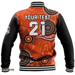 Custom Personalised Perth Scorchers Cricket Dots Baseball Jacket