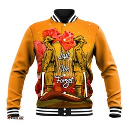 Aboriginal Anzac Day Baseball Jacket Soldier Poppy Vibe
