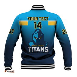 Personalised Titans Rugby Baseball Jacket Gold Coast 2007 Sporty Style