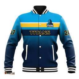 Personalised Titans Rugby Baseball Jacket Gold Coast 2007 Sporty Style
