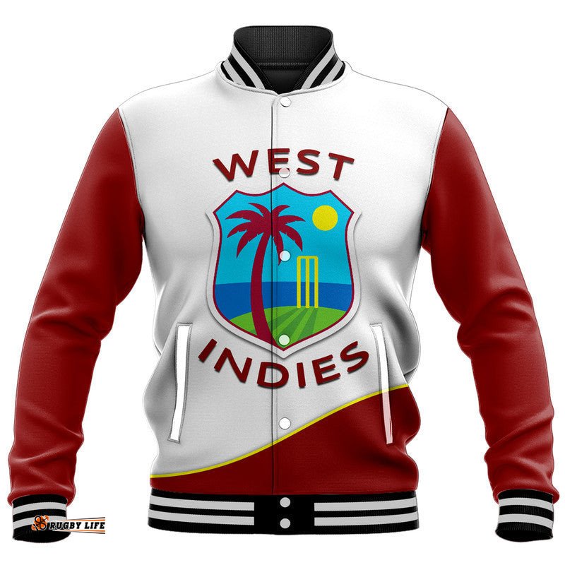 West Indies Windies Cricket Baseball Jacket