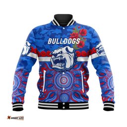 Western Bulldogs ANZAC Baseball Jacket Indigenous Vibes