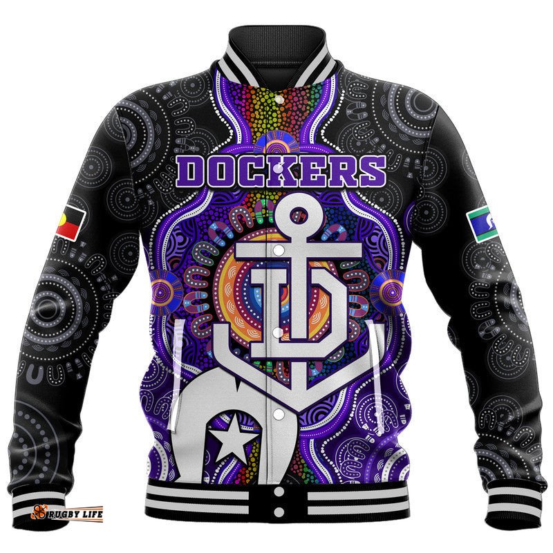 Custom Personalised Dockers Football NAIDOC Week Baseball Jacket Indigenous