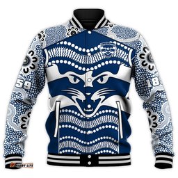 Custom Text And Number Cats Football Baseball Jacket Geelong 1859 Indigenous Sporty Version