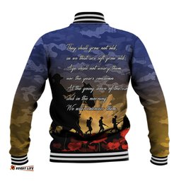 ANZAC DAY Baseball Jacket Camo Style - Dawn Service