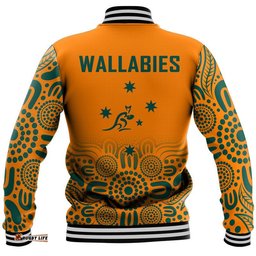 Australia Rugby Wallabies Kangraroos Baseball Jacket