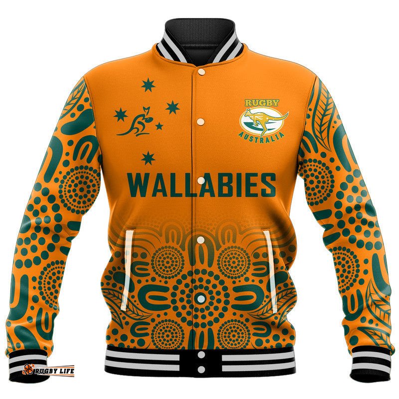 Australia Rugby Wallabies Kangraroos Baseball Jacket