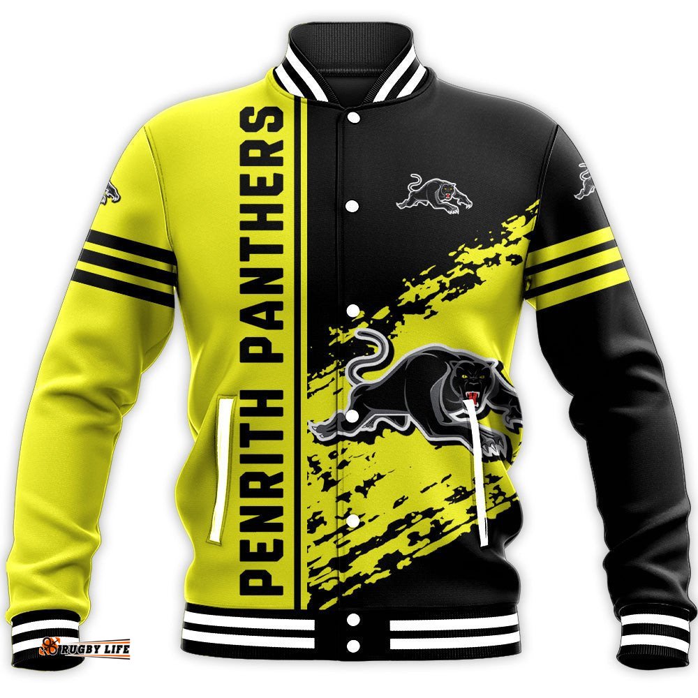 Penrith Panthers Baseball Jacket Quarter Style - NRL