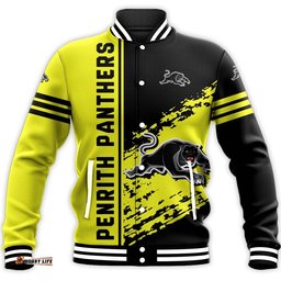 Penrith Panthers Baseball Jacket Quarter Style - NRL