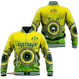 Australia Cricket Baseball Jacket Aboriginal National Color Champion