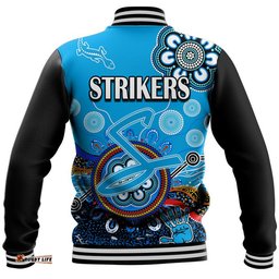 Adelaide Strikers Baseball Jacket Cricket Indigenous Aboriginal Lizard Version