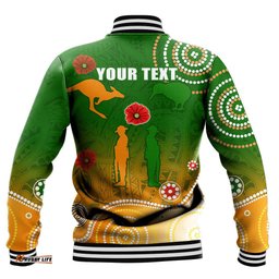 Vibe Hoodie Clothing - Custom Anzac New Zealand Maori - Australia Indigenous Baseball Jacket