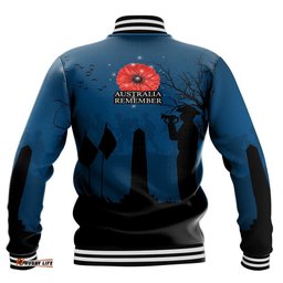 Vibe Hoodie Clothing - New Zealand Anzac Lest We Forget Remebrance Day Baseball Jacket