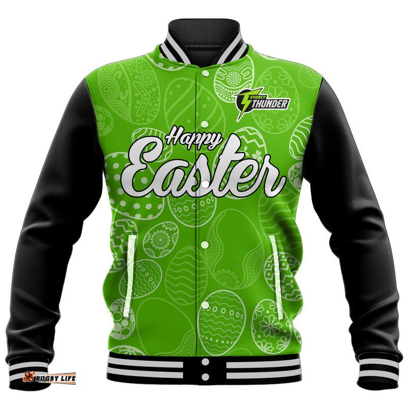 Sydney Thunder Cricket Happy Easter Day Baseball Jacket Simple Style