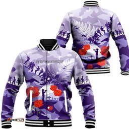 Vibe Hoodie Clothing - New Zealand Anzac Fern And Camouflage Baseball Jacket