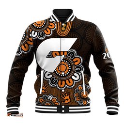 AFL GWS Giants 2012 Aboriginal Baseball Jacket