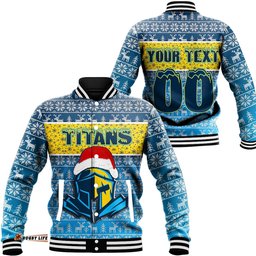 Custom Vibe Hoodie Clothing - Gold Coast Titans Christmas Aboriginal Tattoo Baseball Jackets