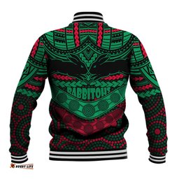 Rabbitohs Rugby Baseball Jacket Polynesian and Aboriginal Special Version