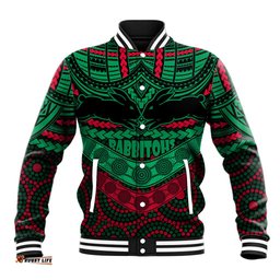 Rabbitohs Rugby Baseball Jacket Polynesian and Aboriginal Special Version