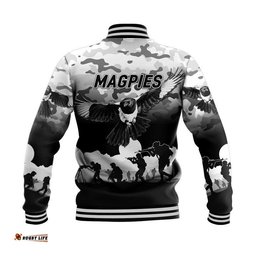 Collingwood Magpies ANZAC Baseball Jacket Simple Style