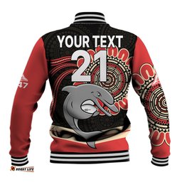 Custom Personalised NRL Redcliffe Dolphins Baseball Jacket