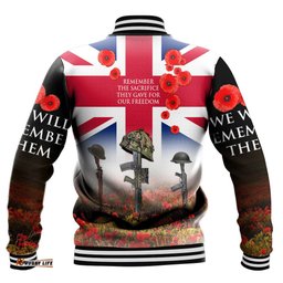Vibe Hoodie Clothing - Remember The Sacrifice They Gave For Out Freedom Baseball Jacket