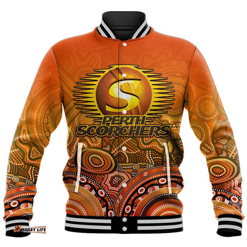 Perth Scorchers Indigenous Aboriginal Arts Baseball Jacket