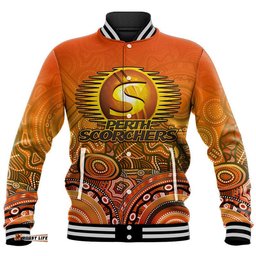 Perth Scorchers Indigenous Aboriginal Arts Baseball Jacket