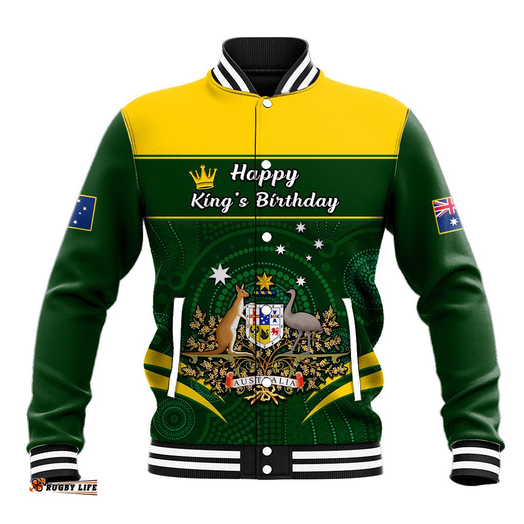 12 June Australia King Birthday Baseball Jacket Aboriginal National Color