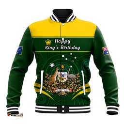 12 June Australia King Birthday Baseball Jacket Aboriginal National Color