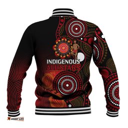Australia Indigenous Rugby Baseball Jacket All Stars Aboriginal Turtle